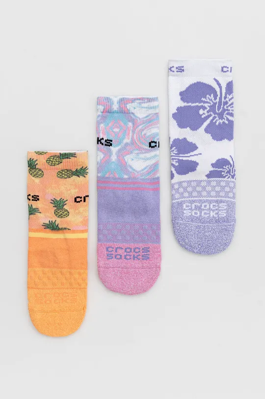 πολύχρωμο Παιδικές κάλτσες Crocs(3-pack) Για κορίτσια