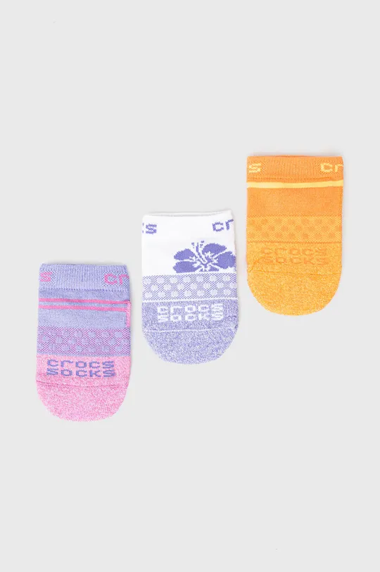 šarena Dječje čarape Crocs (3-pack) Za djevojčice