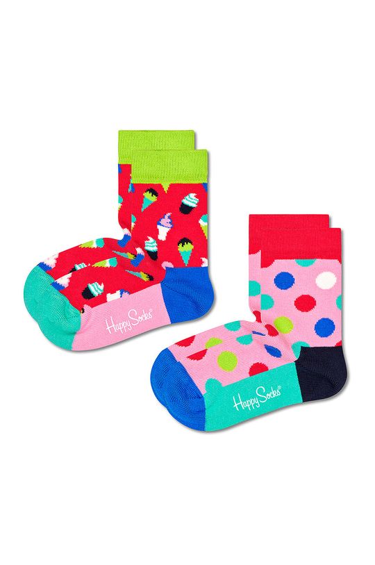 viacfarebná Detské ponožky Happy Socks (2-pak) Detský