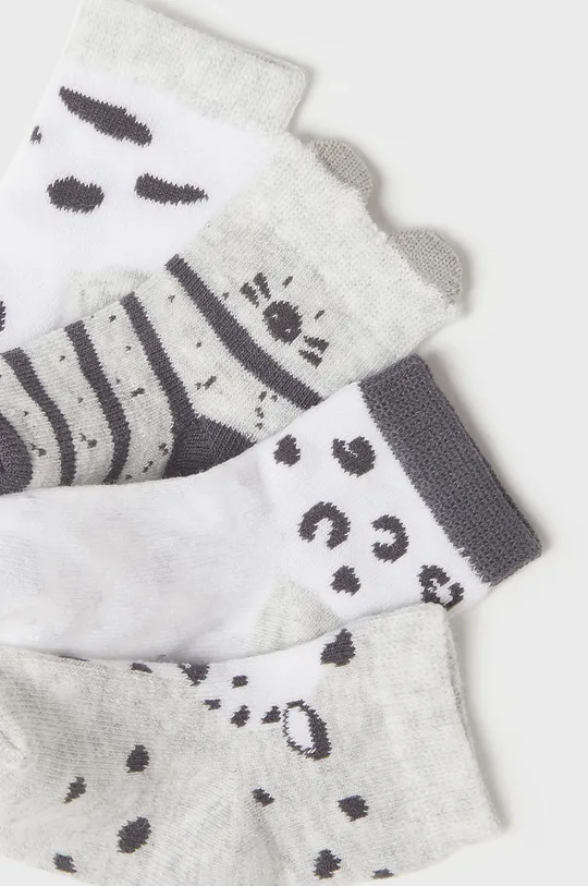 Mayoral Newborn gyerek zokni (4 pár) szürke