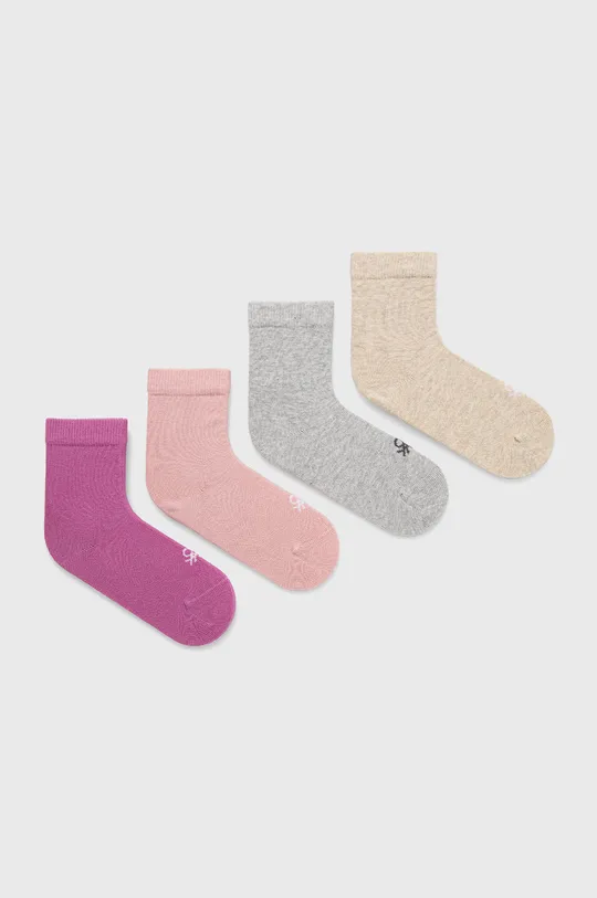 ružová Detské ponožky United Colors of Benetton (4-pak) Detský