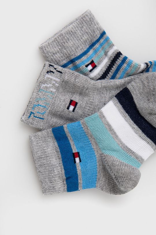 Detské ponožky Tommy Hilfiger sivá