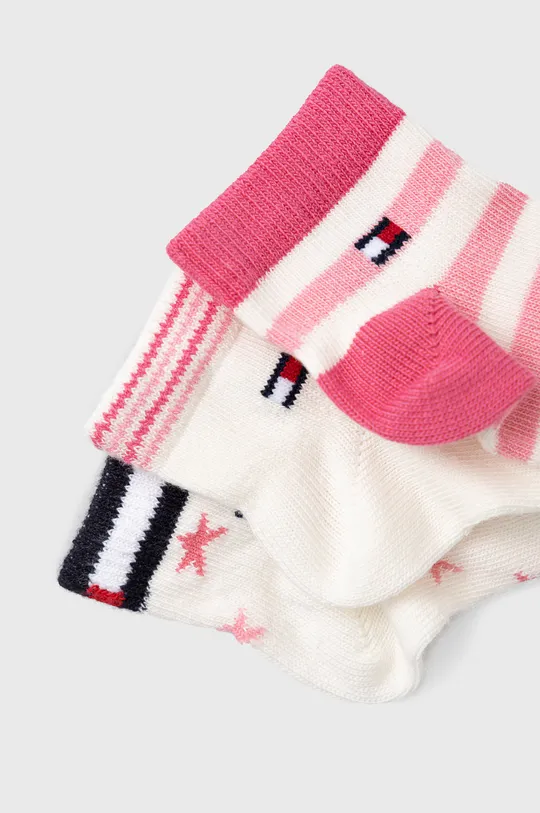 Tommy Hilfiger - Παιδικές κάλτσες (3-pack) ροζ