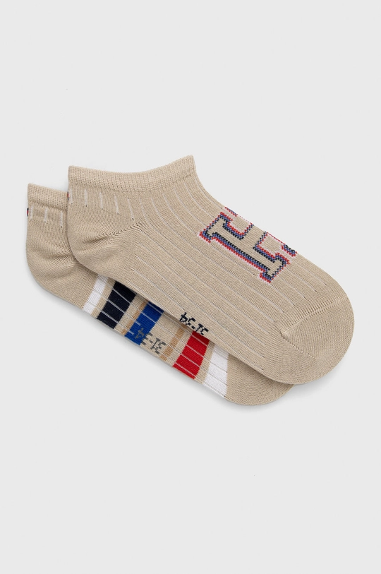 beżowy Tommy Hilfiger skarpetki dziecięce (2-pack) Dziecięcy