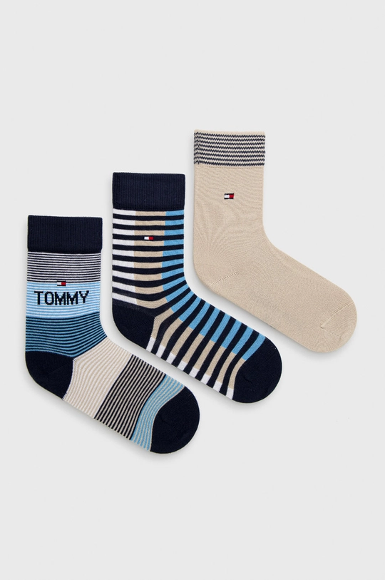 beżowy Tommy Hilfiger skarpetki dziecięce (3-pack) Dziecięcy