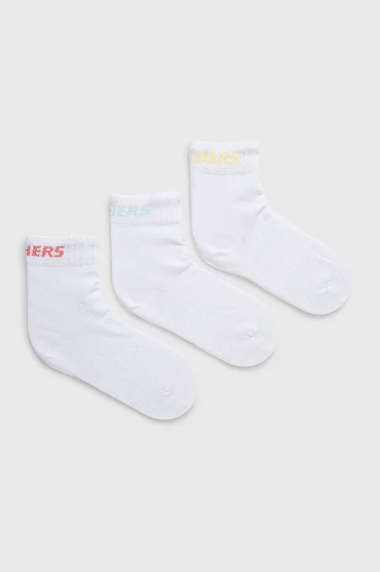 biela Detské ponožky Skechers 3-pak Detský
