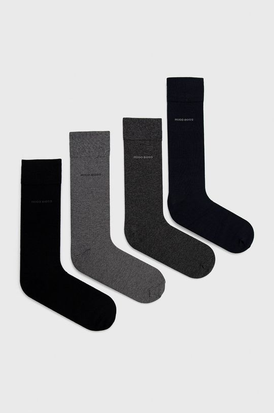 sivá Ponožky Boss (4-pak) Pánsky