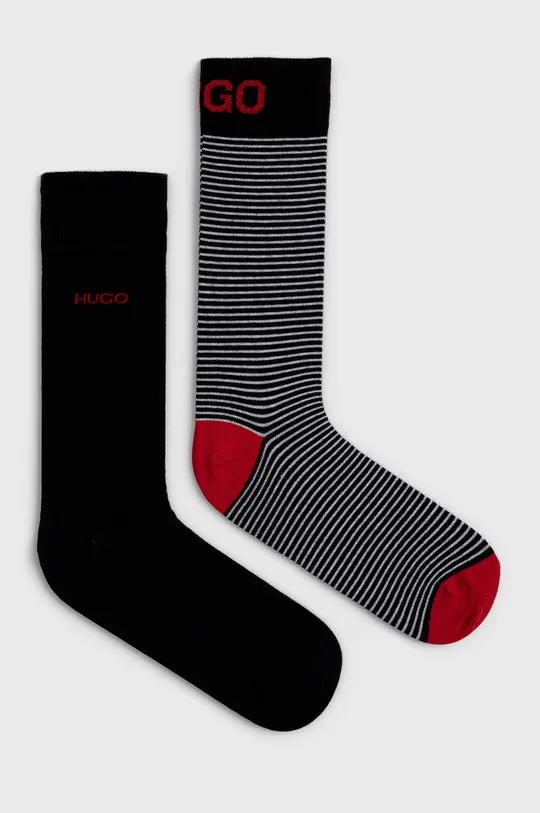 μαύρο Κάλτσες Hugo (2-pack) Ανδρικά