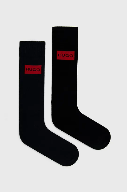 Ponožky Hugo (2-pack) + náramok čierna
