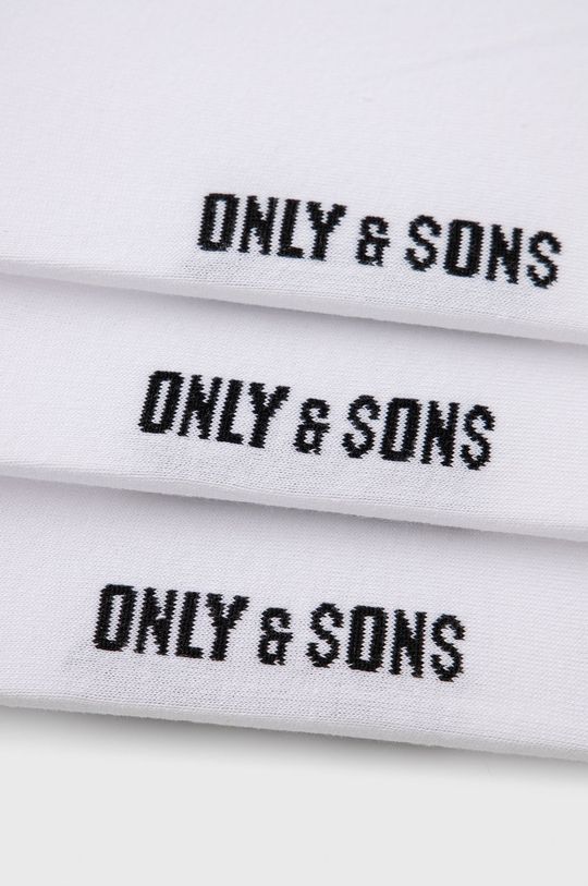 Ponožky Only & Sons (3-pack) bílá