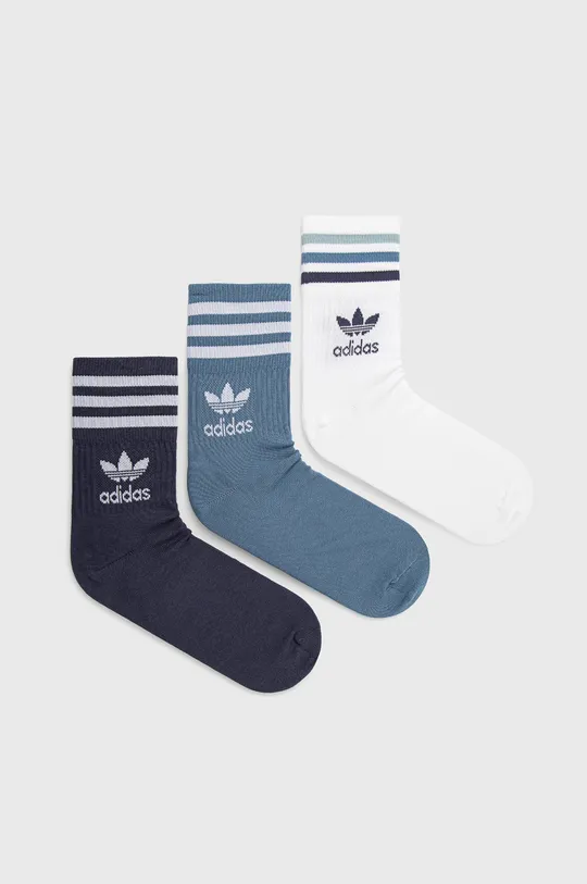 μπλε Κάλτσες adidas Originals (3-pack) Ανδρικά
