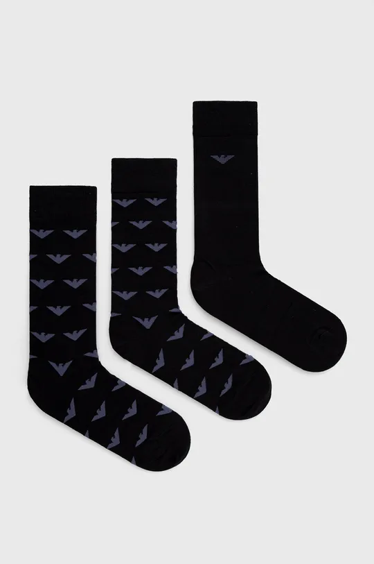 μαύρο Κάλτσες Emporio Armani Underwear(3-pack) Ανδρικά