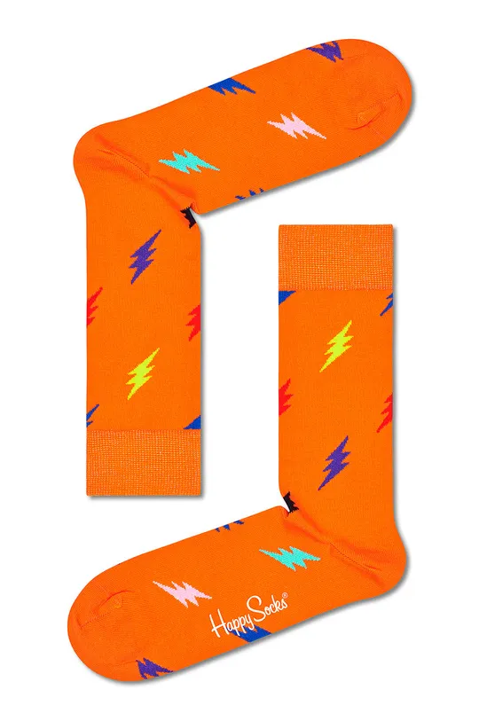 oranžová Ponožky Happy Socks Pánsky
