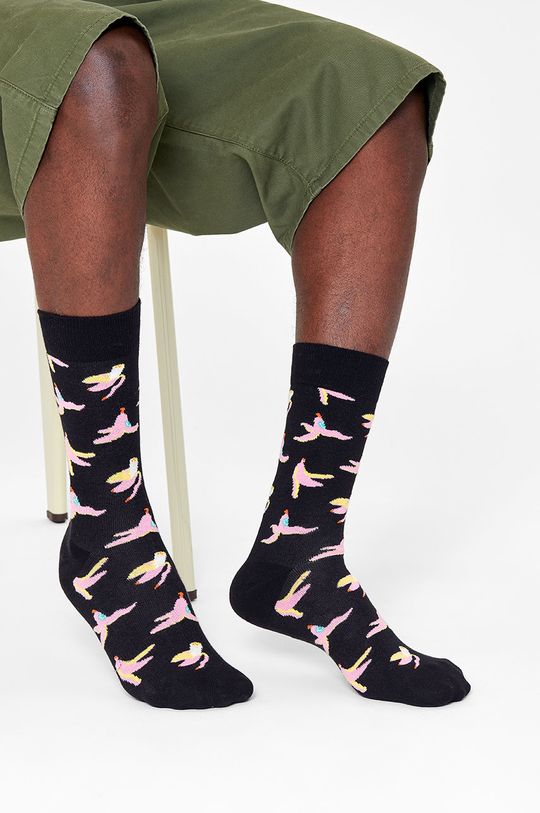 černá Ponožky Happy Socks Pánský