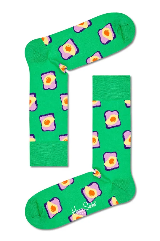 Happy Socks skarpetki Toast zielony
