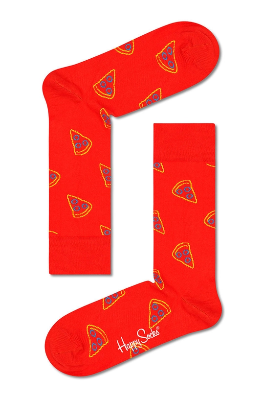 Happy Socks skarpetki Pizza Slice czerwony