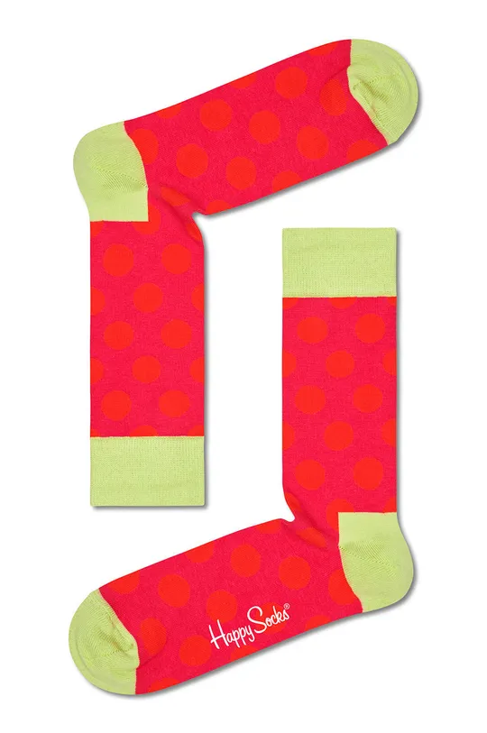 Happy Socks skarpetki Big Dot czerwony