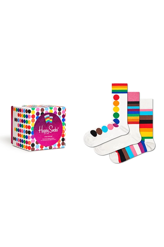 Happy Socks skarpetki Pride (3-pack) 86 % Bawełna, 2 % Elastan, 12 % Poliamid