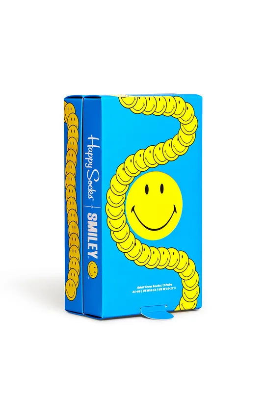multicolor Happy Socks skarpetki Smiley (3-pack) Męski