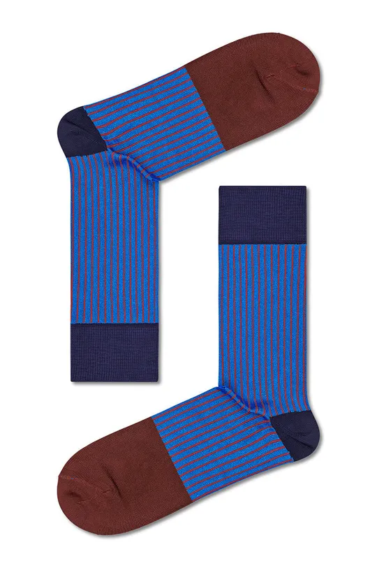 Happy Socks skarpetki Dressed Stripe Rib multicolor