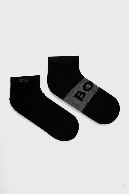 μαύρο BOSS κάλτσες (2-pack) 50469720 Ανδρικά