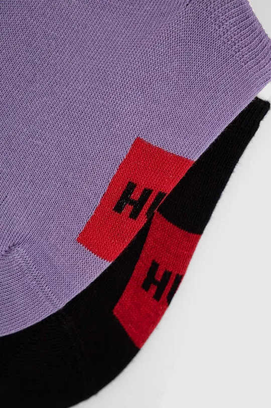 Шкарпетки HUGO 2-pack фіолетовий