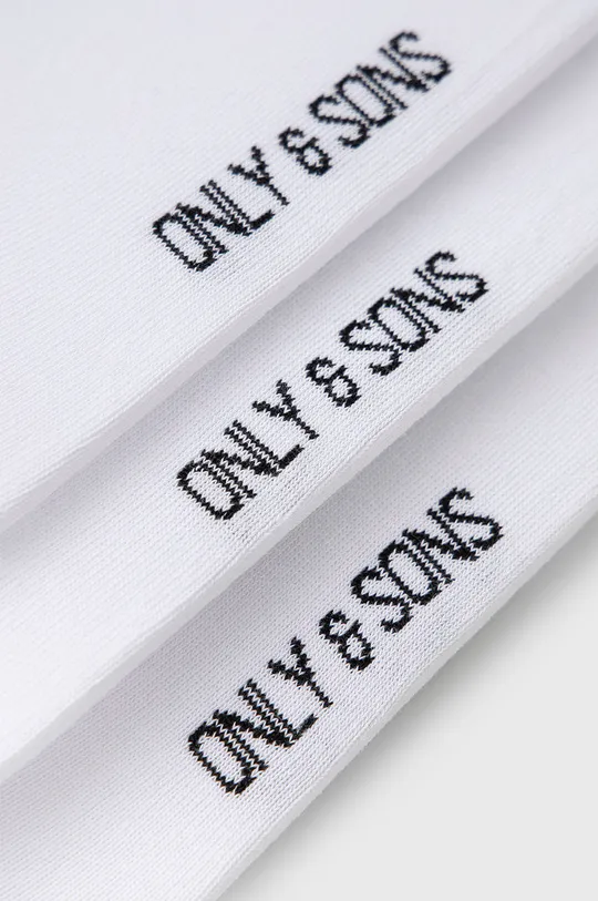 Ponožky Only & Sons biela