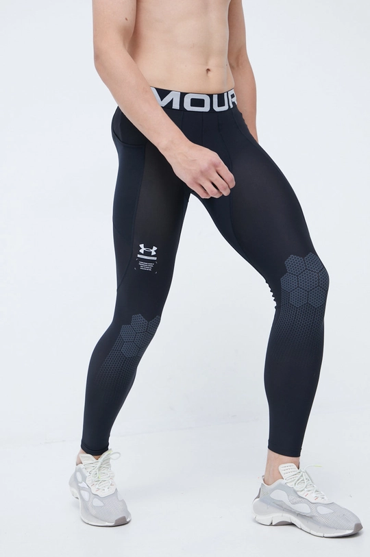 czarny Under Armour legginsy treningowe Męski