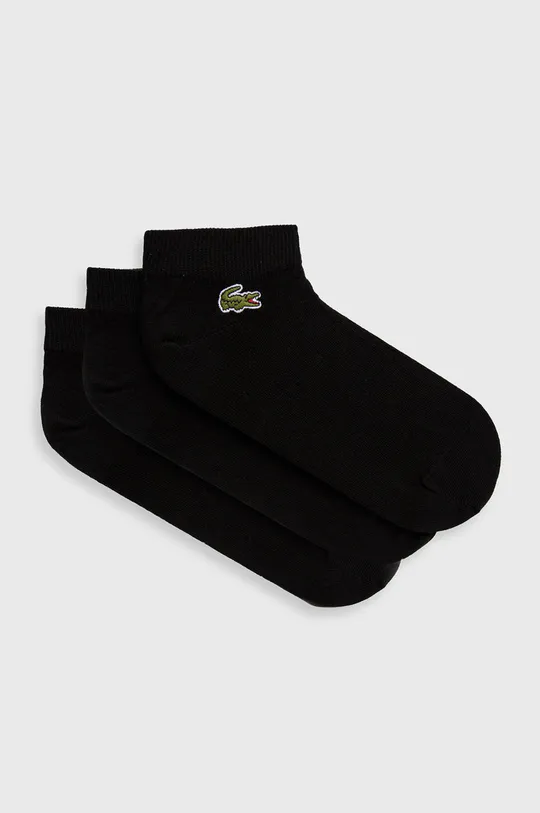 fekete Lacoste zokni (3 pár) Uniszex