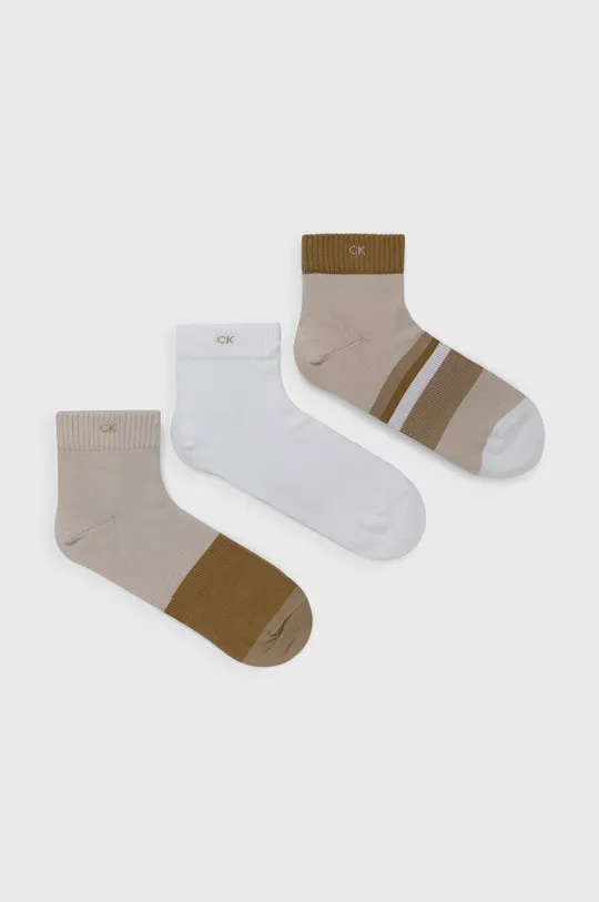 béžová Ponožky Calvin Klein (3-pak) Pánsky