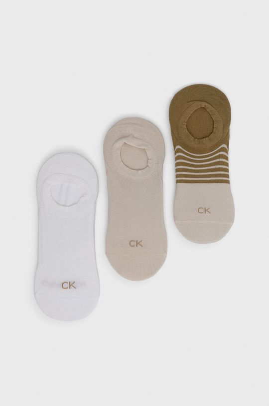 béžová Ponožky Calvin Klein (3-pak) Pánsky
