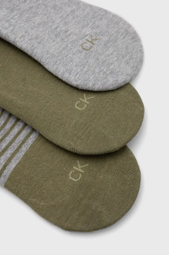 Ponožky Calvin Klein (3-pak) zelená
