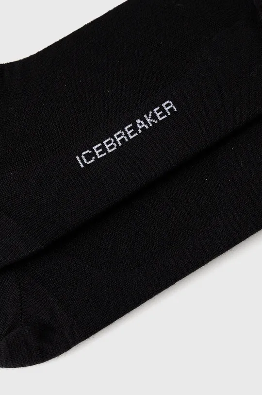 Κάλτσες Icebreaker Run+ Ultralight Mini μαύρο