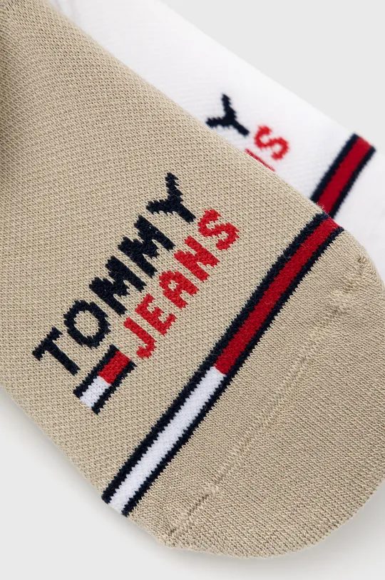 Tommy Jeans - Κάλτσες (2-pack) μπεζ