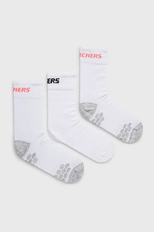 fehér Skechers zokni (3 pár) Uniszex
