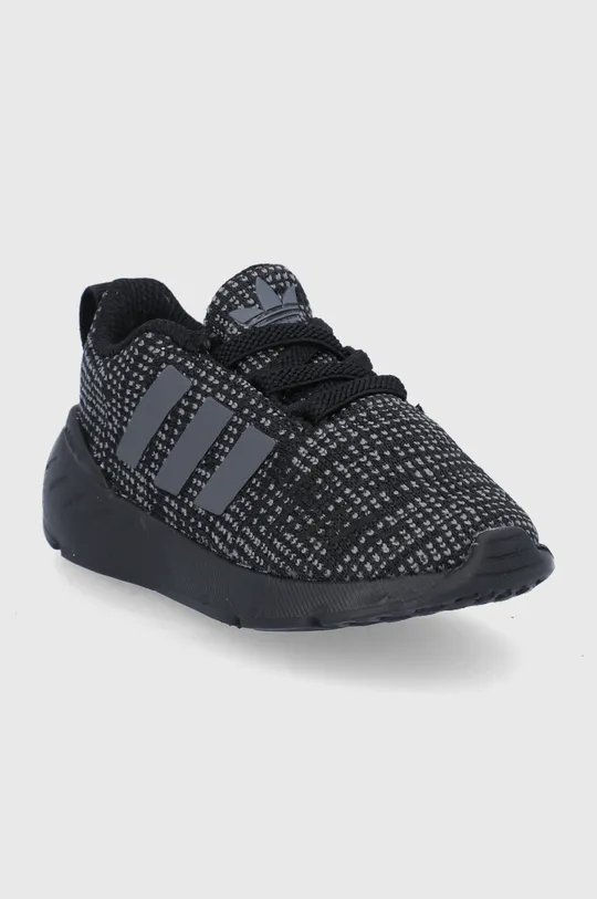 Дитячі черевики adidas Originals Swift Run 22 El I GW8167 чорний