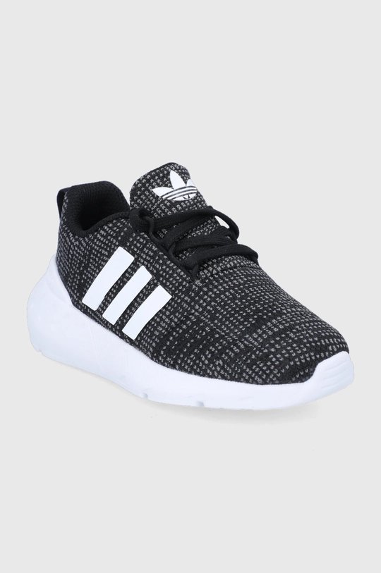 Детские ботинки adidas Originals Swift Run чёрный