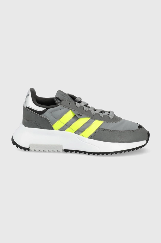 gray adidas Originals kids' shoes Retropy Boys’