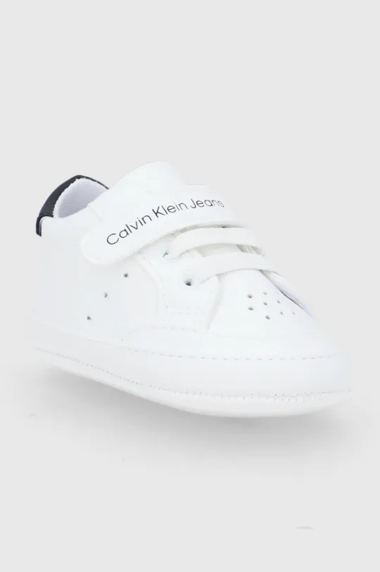 Βρεφικά παπούτσια Calvin Klein Jeans λευκό