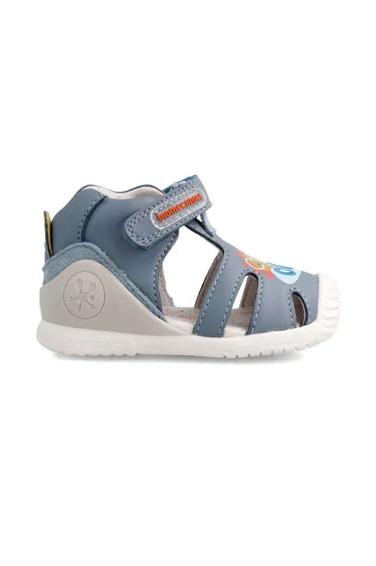 modrá Detské kožené sandále Biomecanics Chlapčenský
