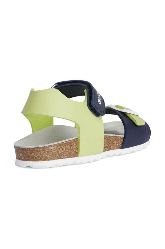 žlto-zelená Detské sandále Geox