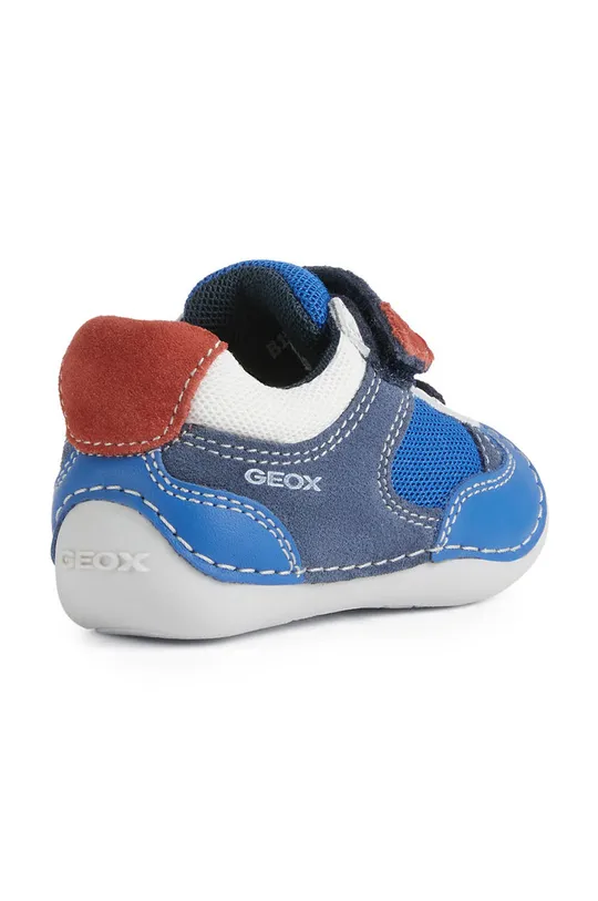 μπλε Geox - Παιδικά δερμάτινα παπούτσια