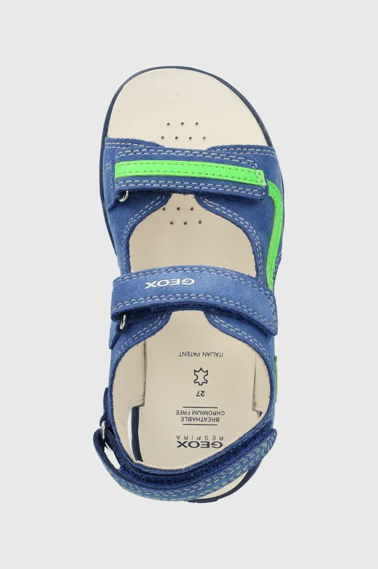 modrá Detské semišové sandále Geox