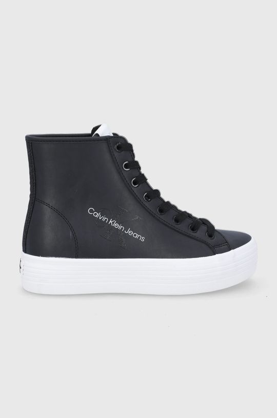černá Kožené boty Calvin Klein Jeans Dámský