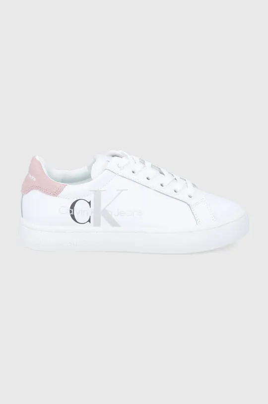 λευκό Δερμάτινα παπούτσια Calvin Klein Jeans Γυναικεία