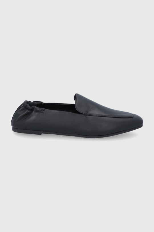 czarny Boss Mokasyny skórzane Romie Loafer-NUW 50466644.001 Damski