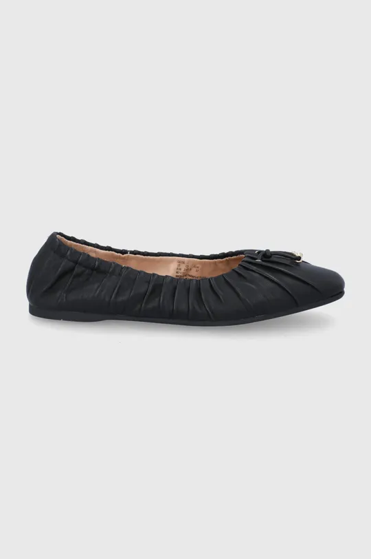 fekete Coach bőr balerina cipő Eleanor Női