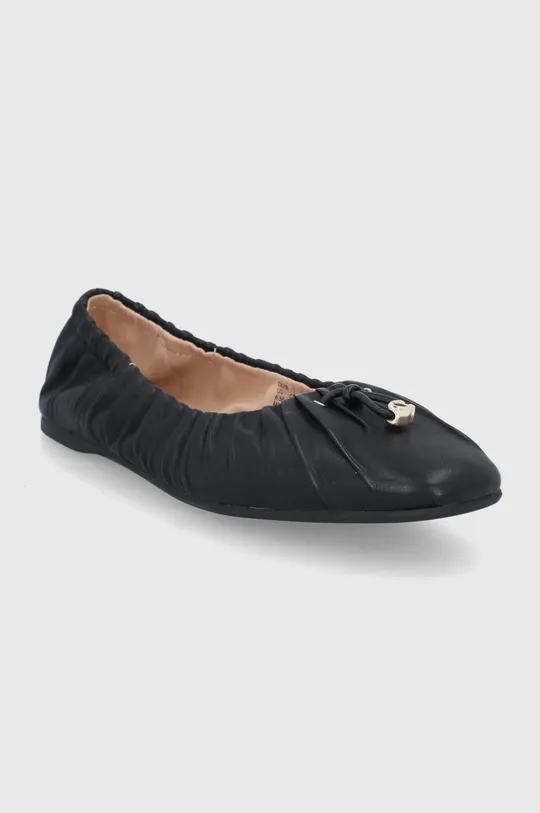 Coach bőr balerina cipő Eleanor fekete