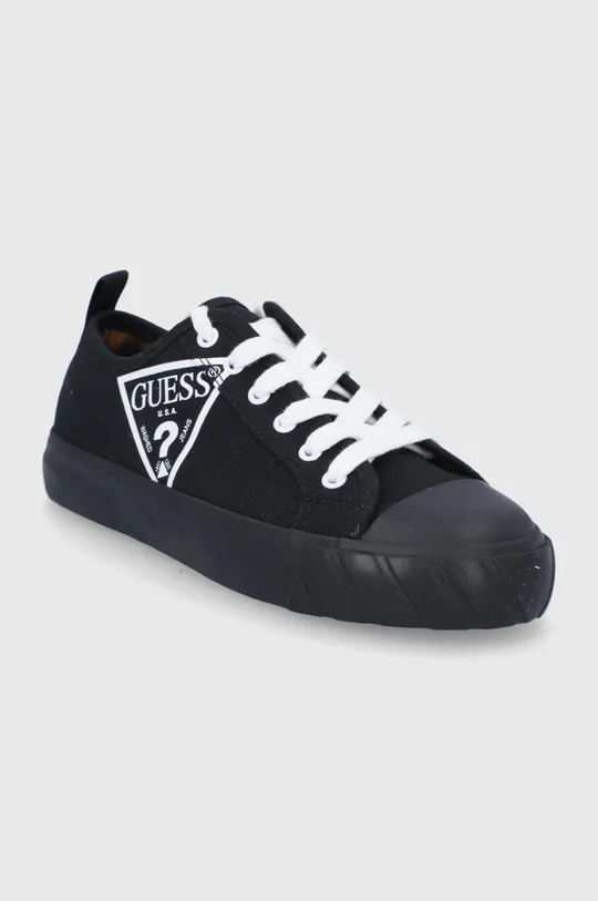 Πάνινα παπούτσια Guess μαύρο