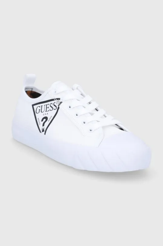 Πάνινα παπούτσια Guess λευκό